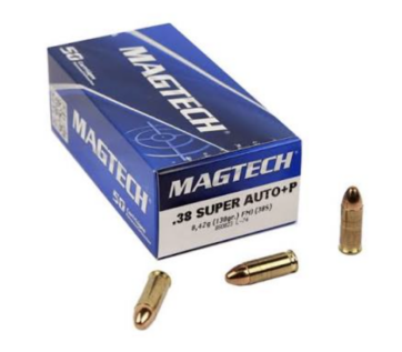 Magtech .38 Super Auto+P 130gr FMJ