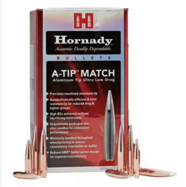 Hornady Bullets .375 (.375) A-Tip Match 390gr 25st