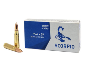 STV Scorpio 7,62X39 124gr FMJ